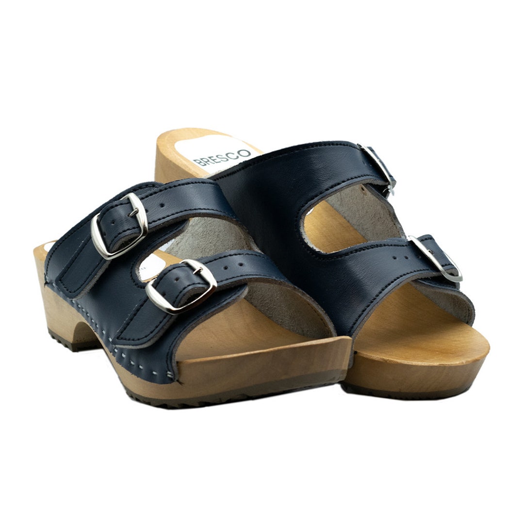 Carlislenavy Blue Clogs Swedish Clogs Clogs for Women Etsy