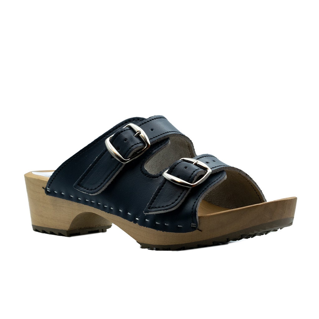 Carlislenavy Blue Clogs Swedish Clogs Clogs for Women Etsy