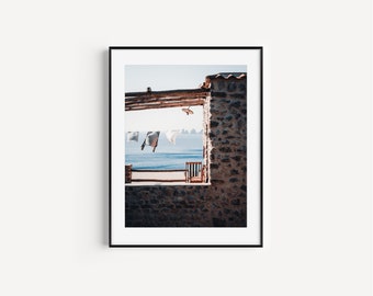 Impression de la baie d’Ieranto | Affiche Ieranto | Italie Imprimer | Impression de la côte amalfitaine | Art mural côtier d’Italie