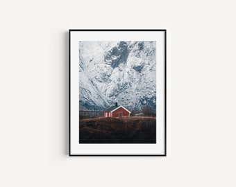 Norwegen Druck | Lofoten-Poster | Norwegen Lofoten Druck | Lofoten Peak Print | Norwegen Wandkunst