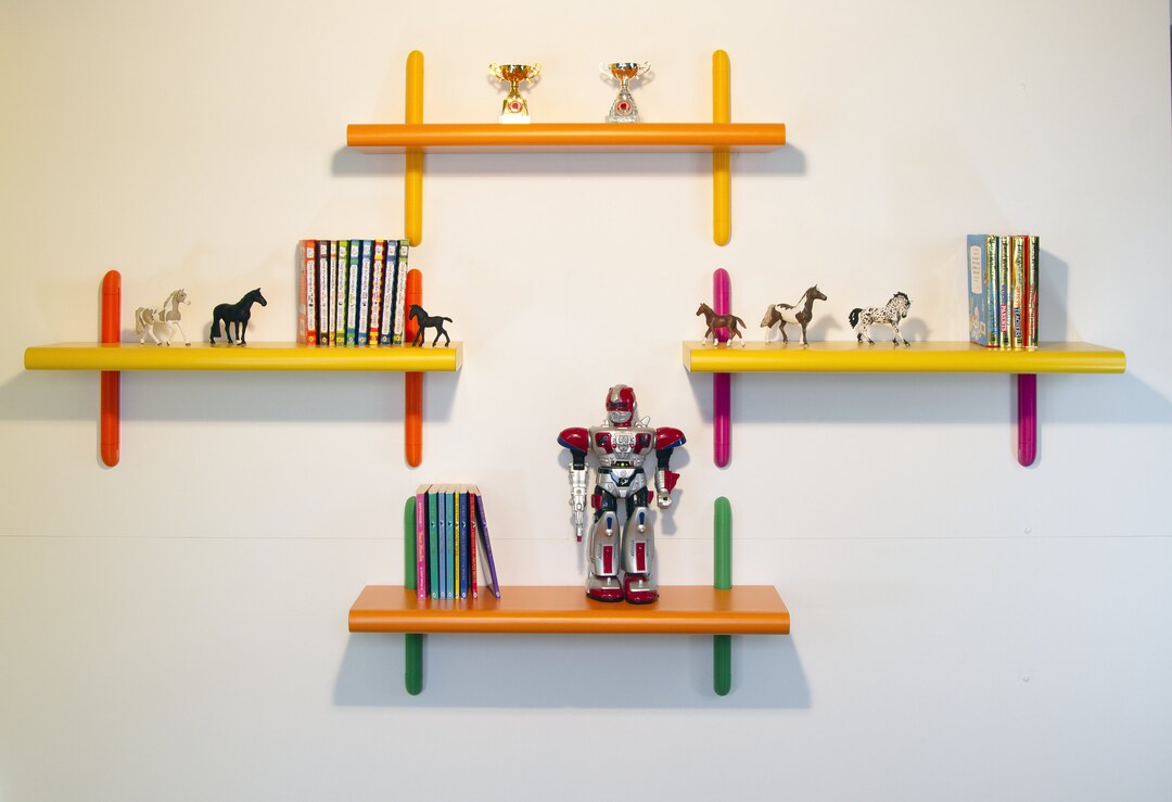 Childrens Bedroom Shelving Set of 4 Etsy