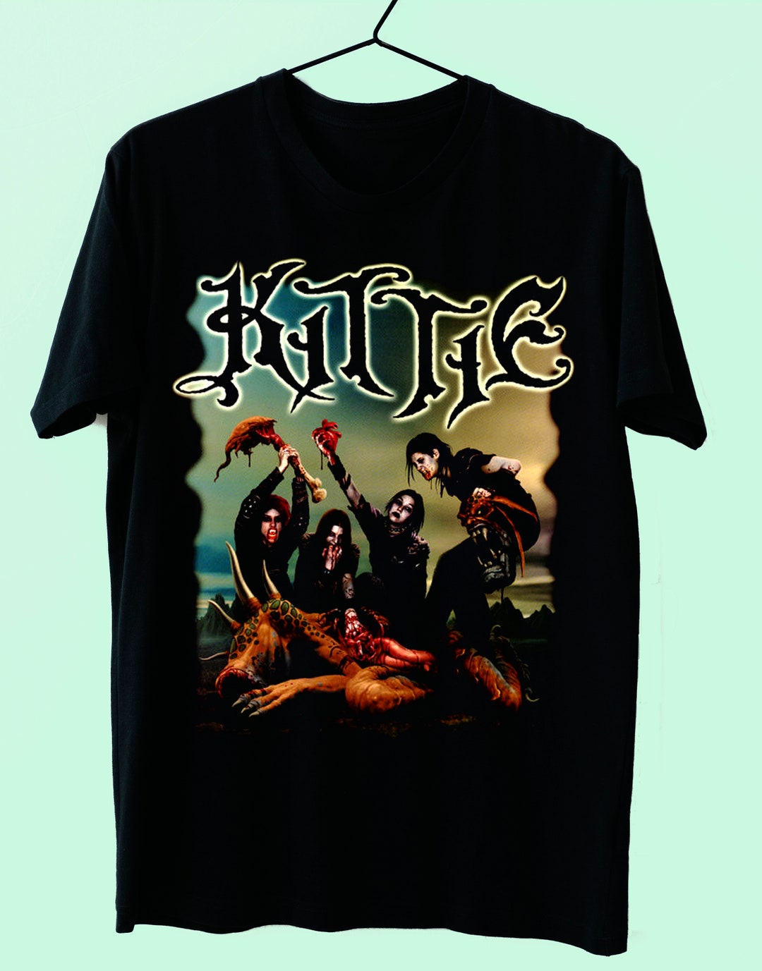 Kittie Music Band Tshirt Kittie Music Band Retro Style Tee Etsy