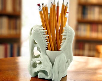 Dino Pencil Holder: Dinosaur Lovers Perfect Gift