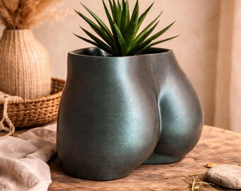 3D Printed Body Planter: Woman Torso Vase, Modern Home Decor