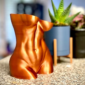 Body Planter pot , goddess Plant Pot, woman  sculpture butt Vase,hot body pot Gift with drainage hole, unique plant pot