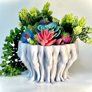 3D Printed Poly Legs Plant Pot: Unique Home Decor