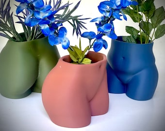 Frecher Hintern Übertopf: 3D Gedruckte Body Vase, Galentines Geschenk