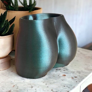 Butt planter, Woman body planter, booty pot vase, with drainage hole, plant pot vase