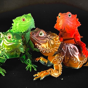 Articulated Bearded Dragon Fidget Toy Desk Fidget Toy Sensory Toys Adult, Fidget Lizard Toy for Teens 3D Printed Bearded Dragon Easter gift