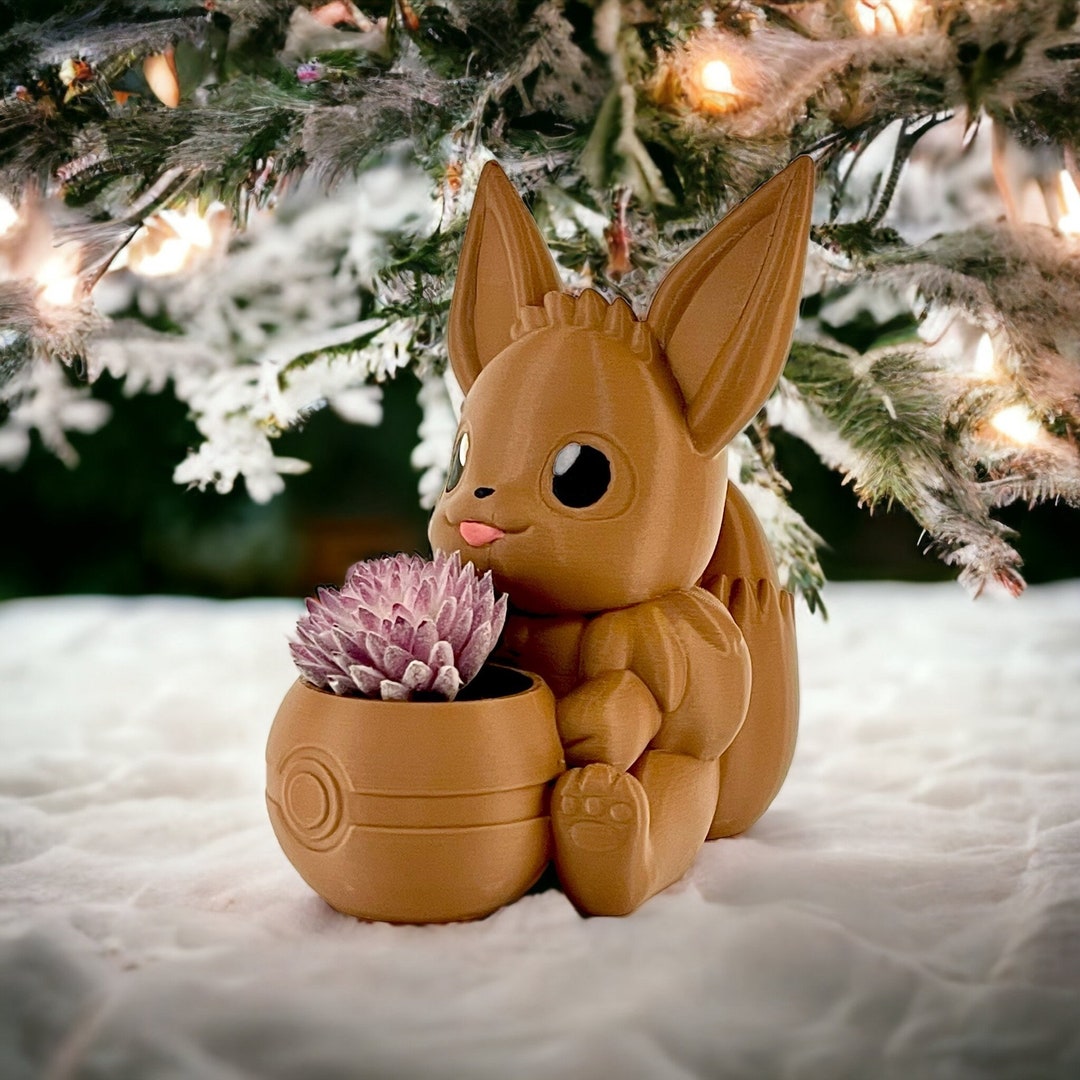 Pokémon Eevee Pot / Planter Pots for Mini Succulents Plants, Eevee, not