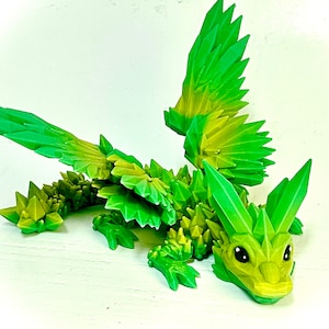 Crystalwing Dragon: Articulated Fidget Toy, Sensory Toy