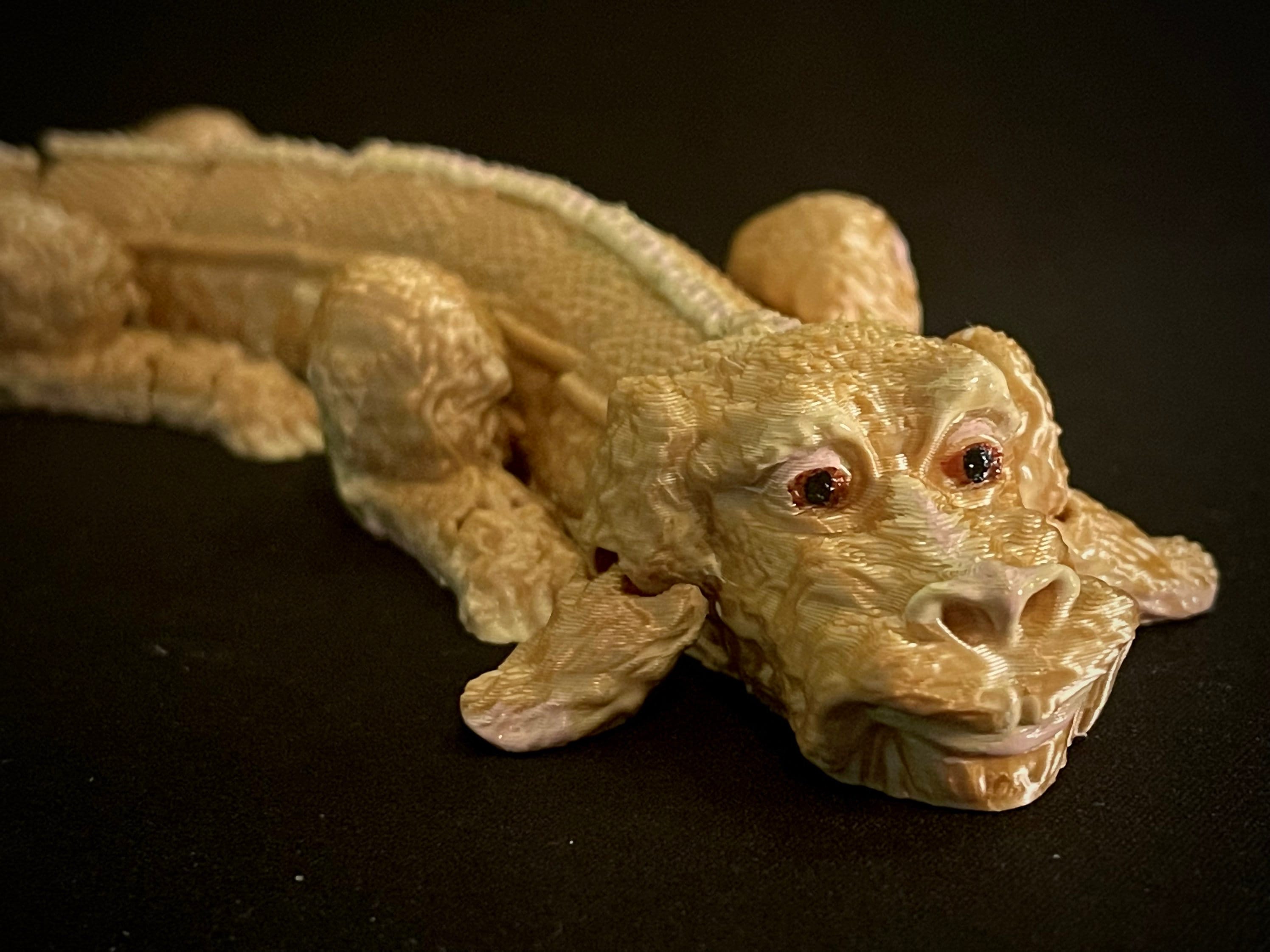 Giocattoli articolati a forma di drago di pietra preziosa - 13,5 draghi, giunti articolati, colori unici doppi/triplo/arcobaleno