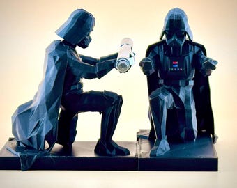 Portalápices de Darth Vader: Decoración de escritorio de Star Wars pintada a mano