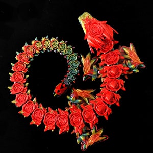 Articulated Rose Dragon Fidget Toy: Stress Relief Desk Toy