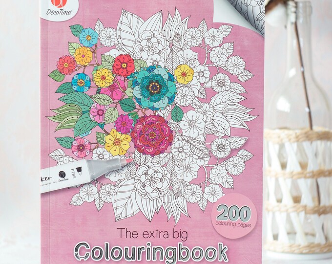 The Extra Big Coloring Book Coloring Book 200 Pages Décotime - Etsy