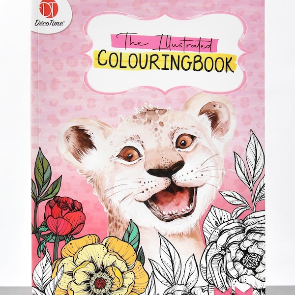 The Illustrated Coloring book - Coloring book - 24 pages 120 G/M2 - DécoTime