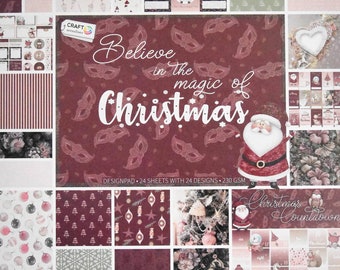 Believe in the magic of Christmas - Designpad 24 Sheets - CRAFT sensations