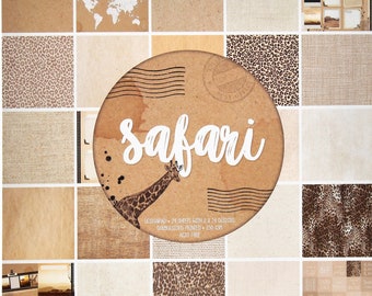 Safari - Designpad 24 x dopp.bedr. - CRAFT sensations