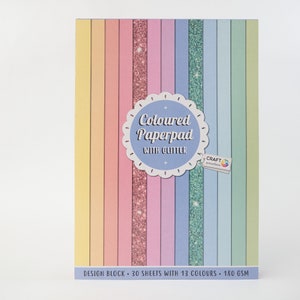 Paper Pad With Holographic 20 Sheets / 5 Sheets Each Design Craft