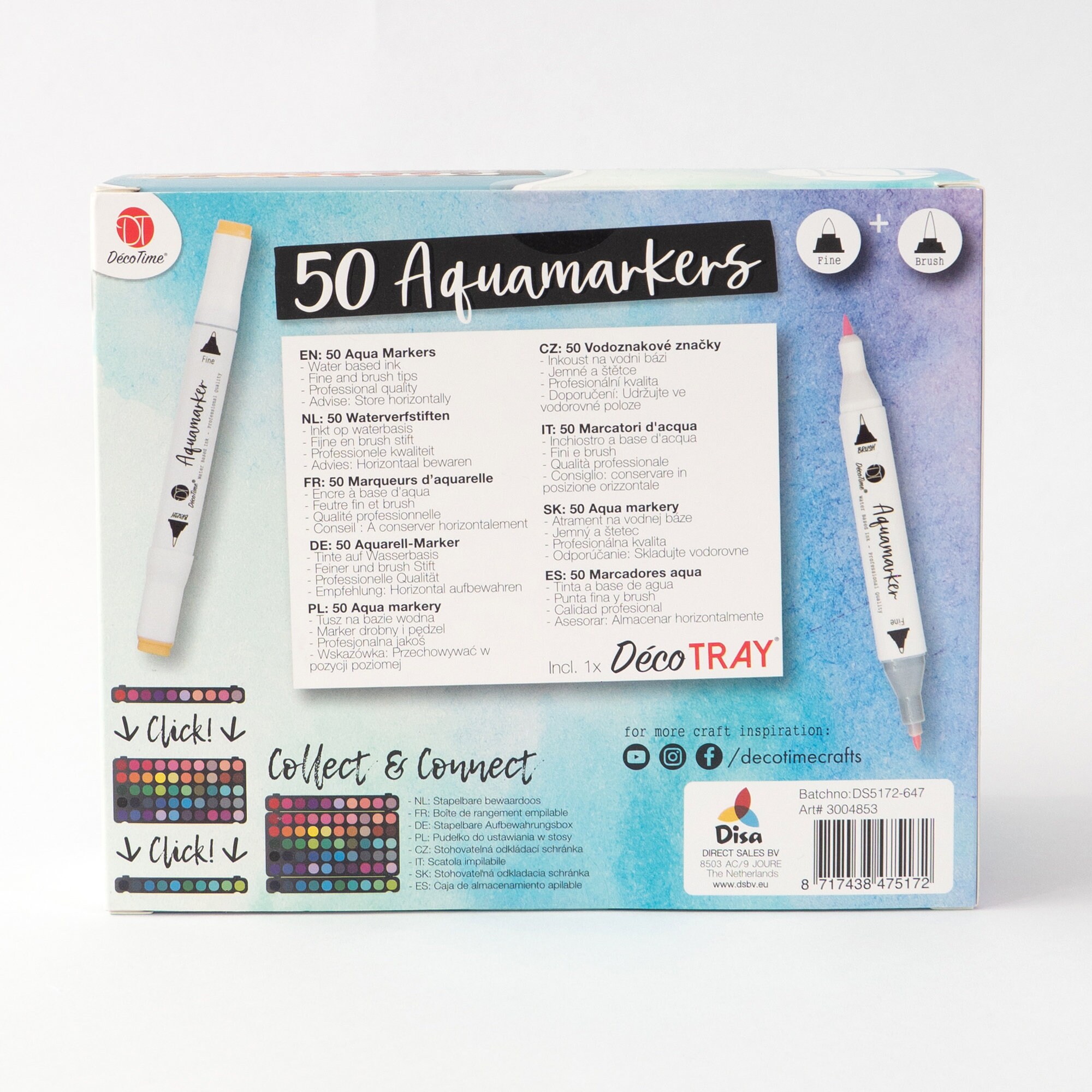 50 Aquamarkers including New Colours brush & - Etsy UK