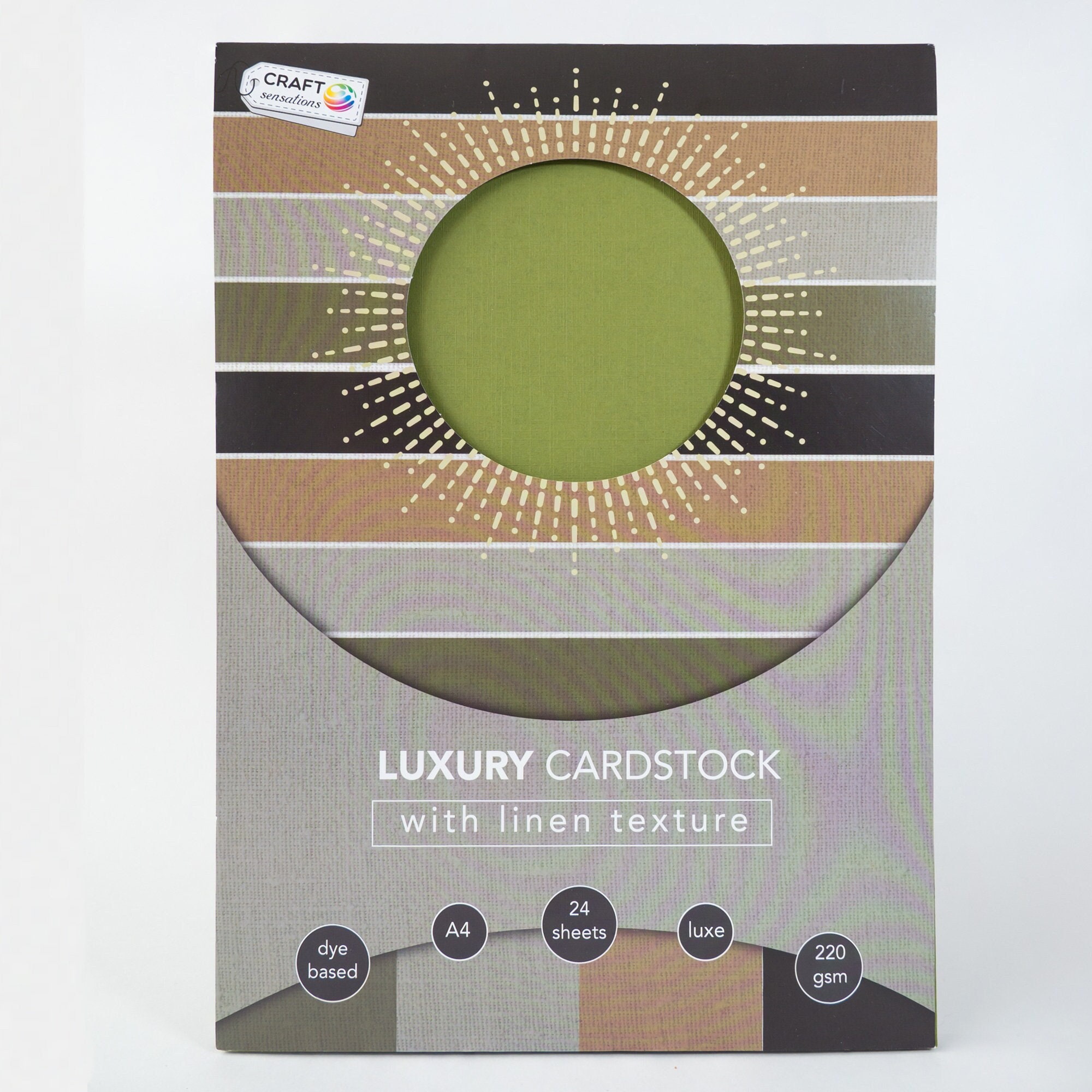LUX Linen Collection 100 lb. Cardstock Paper, 12 x 18, Black