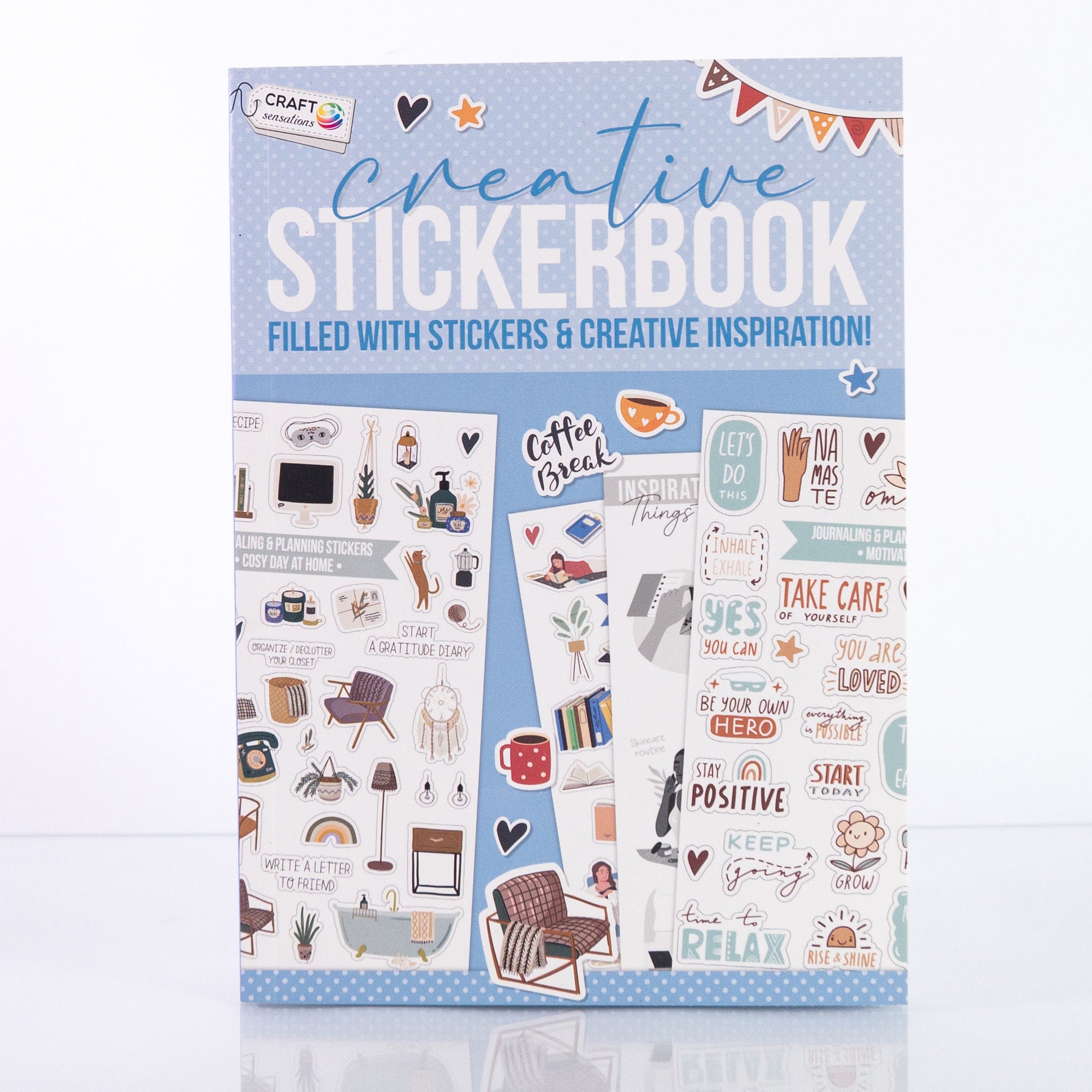 Creative Stickerbook Filled With Stickers & Creative Inspirations