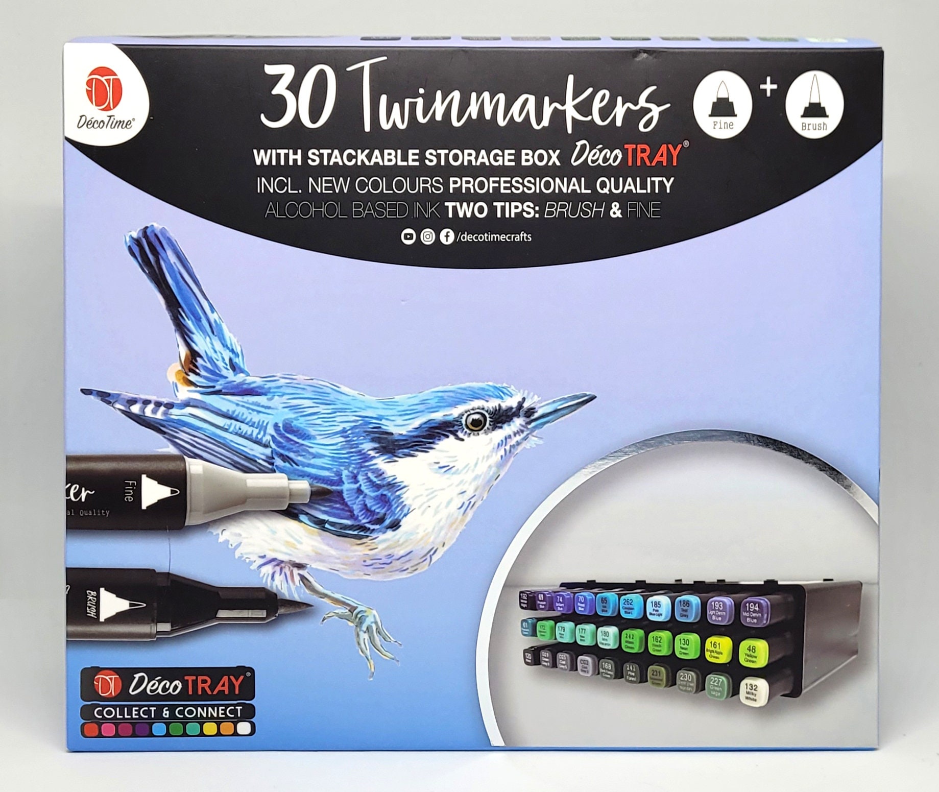 Twin Markers 60pk  Pens - B&M Stores