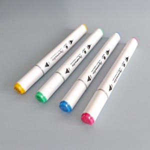 Colores: BG-WG | 1x DécoTime Aquamarkers Fine & Brush – Marcadores de acuarela para manualidades
