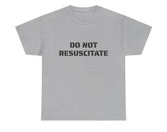 RESUSCITATE T-shirt op maat niet