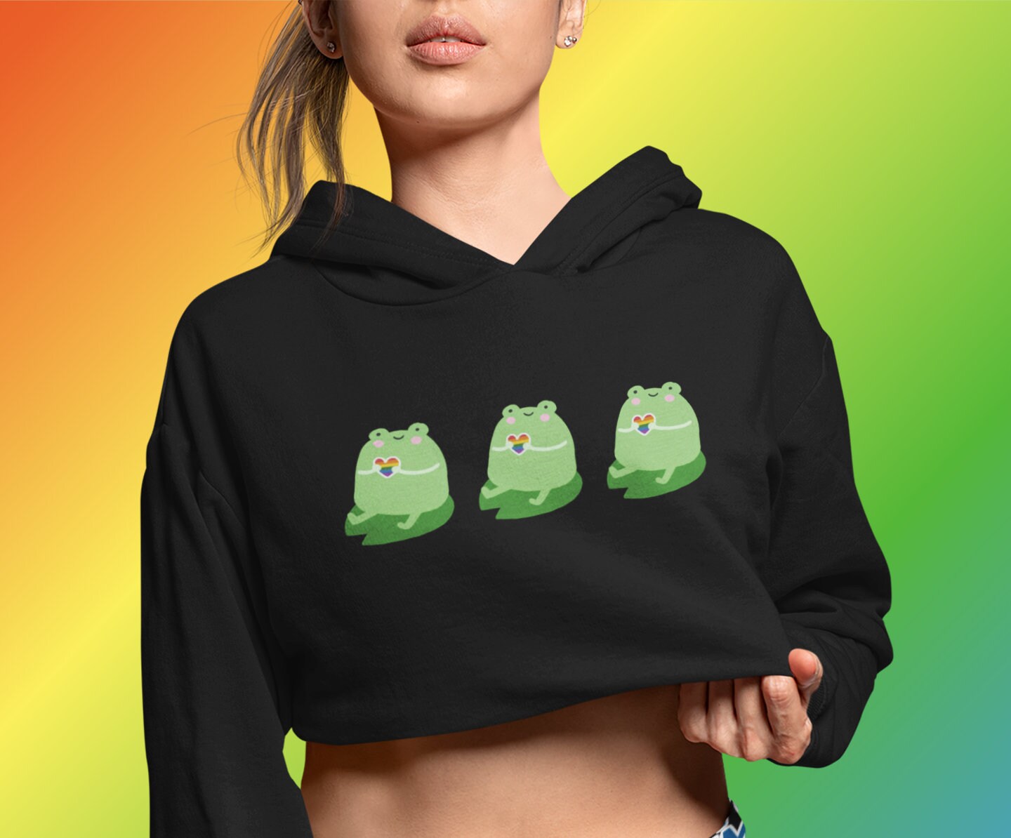 boyfriend cropped hoodie