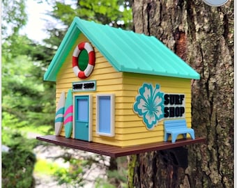 Surf Shop Birdhouse - 3D Printed PLA