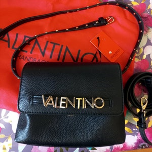 New belt Mario Valentino Men's Black Belt reversible signature bag