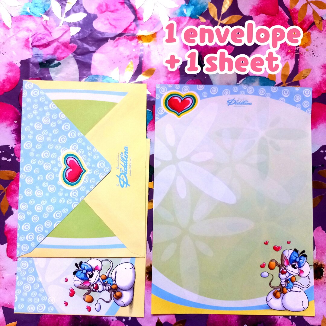 Vintage Letter Set DIDDL Paper Sheet Pen Pal Vintage Light Etsy