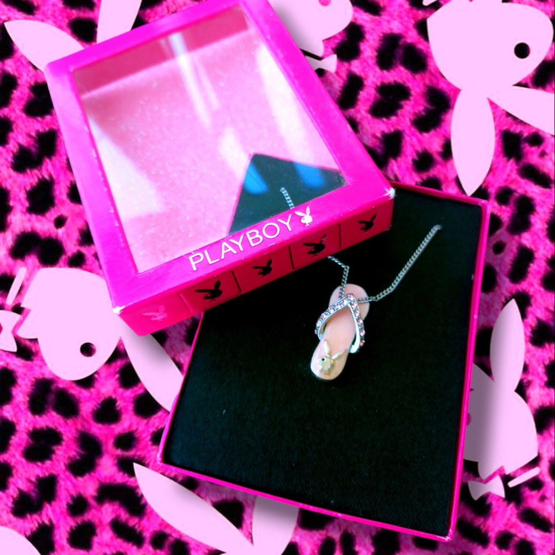 PRECIOUS Vintage Playboy Necklace Flip Flop Y2k 2000 Etsy