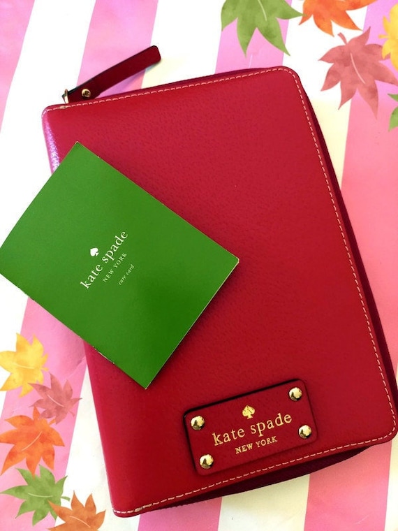 Kate Spade Planner Zip Red Kate Spade Wellesley Personal - Etsy