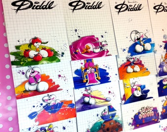 DIDDL papel de escritura diddl carta de papel set bloc de notas bloque hojas sueltas bolsa de agarre papel decorado 90s nostálgico pen pal forrado fondo deco