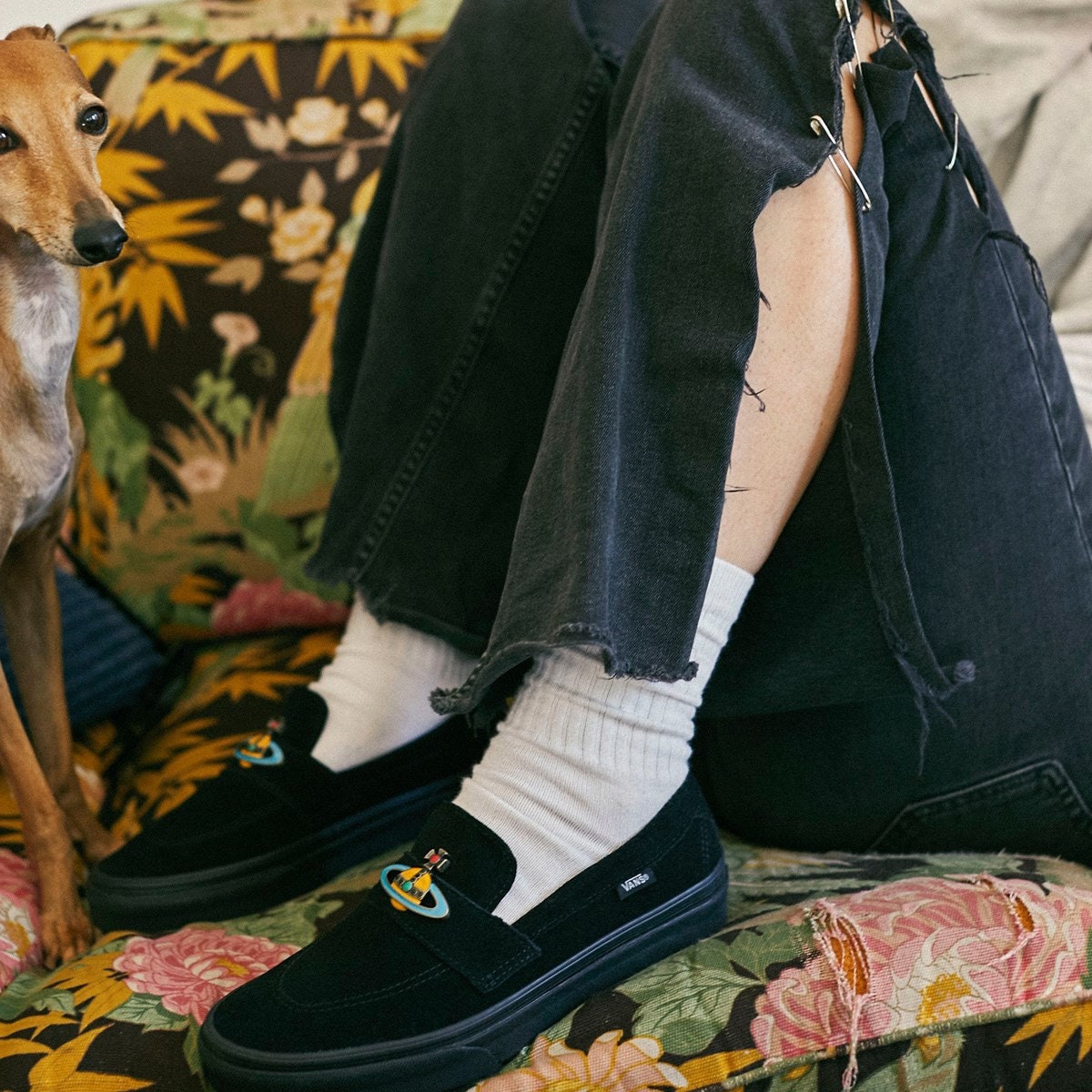 Vivienne Westwood Vans ORB Slip on Nero TAGLIA 8.5