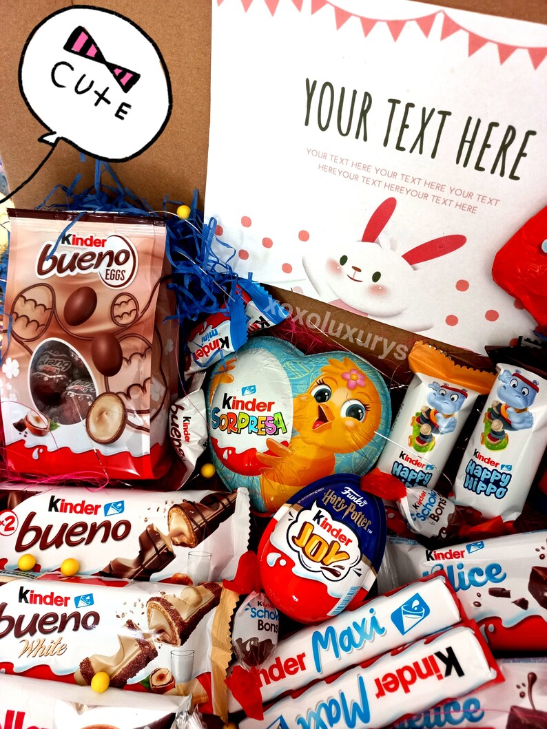 Kinder Scatola di cioccolatini Cioccolatini personalizzati Scatola regalo per snack per lei Confezione regalo per lui Scatola per snack italiani compleanno divertente immagine 5