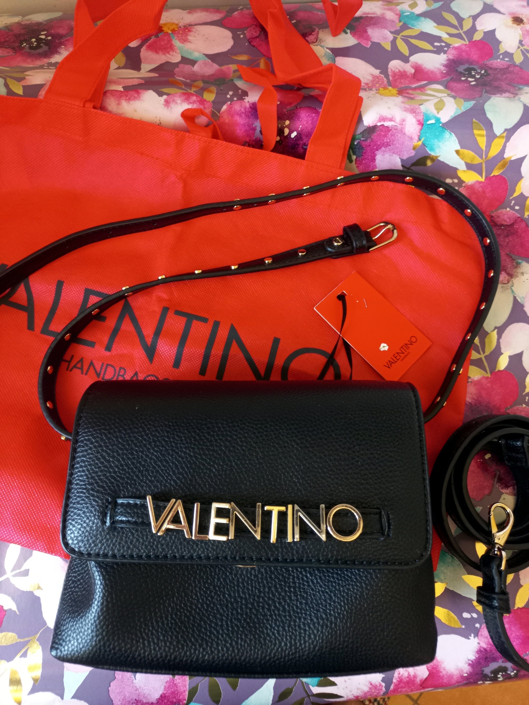 Mario Valentino Spa Bag Red And Gold Stunning