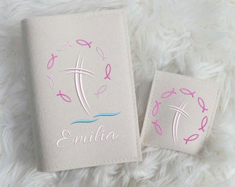 Embroidery file set, digital embroidery file for hymnal and rosary, hoop sizes 13 x 18 cm and 10 x 10 cm, 4x4 cm hoop, 5x7 cm hoop, commercial use