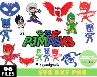 pj masks clipart etsy
