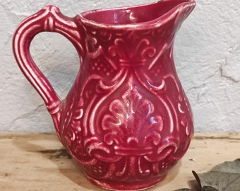 Small pitcher slip / majolica earthenware Onnaing