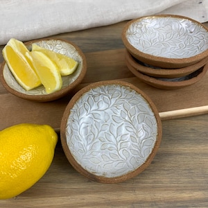 Pottery Mini Bowls | Willow 9th Anniversary Gift | Cooking Pinch Bowls for Spice, Sauce and Dipping | Useful Home Gift for Husband & Wife