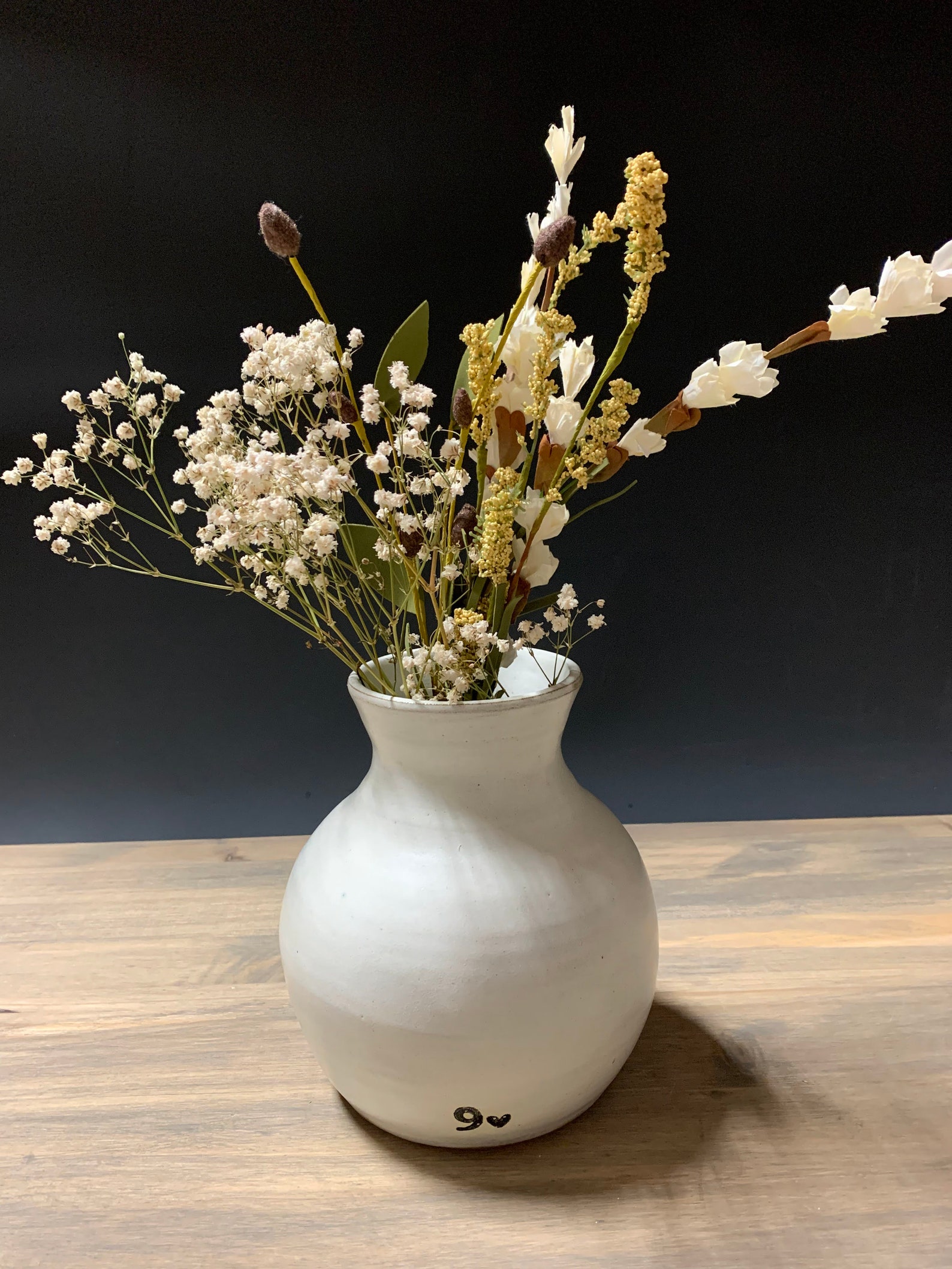 9th Anniversary for Her Pottery Anniversary Gift Flower Vase Etsy