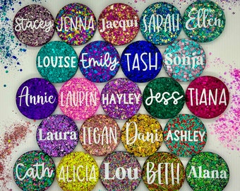 Name Badge | Custom Glitter Badge for Nurses | Midwife | Teacher | Doctor