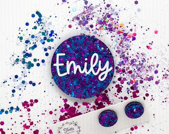 Personalised Glitter Nurse Name Badge | Custom Work ID Holder Australia