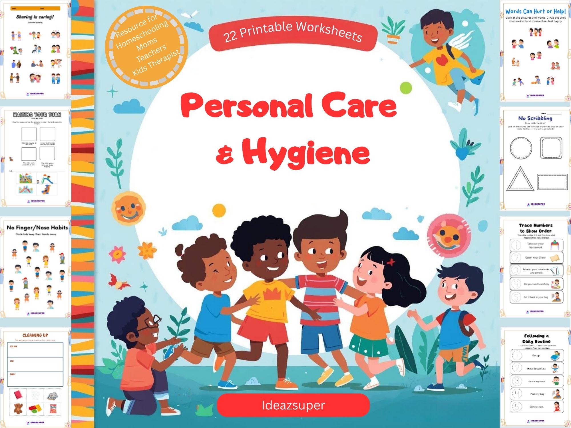 Kids Life Skills Activities | Personal Care & Hygiene Printable ...