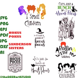 Sandersn Siste Hocus Pocu SVG Bundle , Sandersn Svg, Sisters SVG, Cricut, Hocus Pocu Clipart, Halloween svg, Silhouette Cut Files, Cricut
