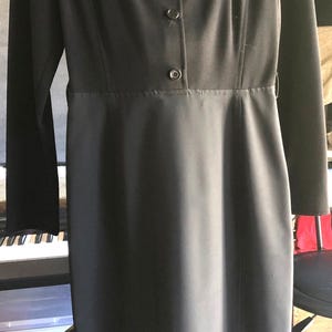 Vintage Prada little black dress, long sleeve and elegant