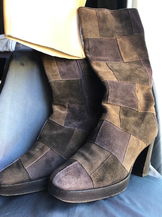 Patrick Cox vintage outfit of patchwork vest Wann… - image 2